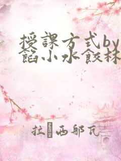 授课方式by肉馅小水饺林清