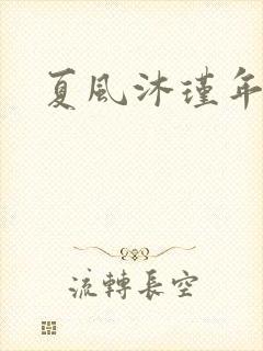 夏风沐瑾年