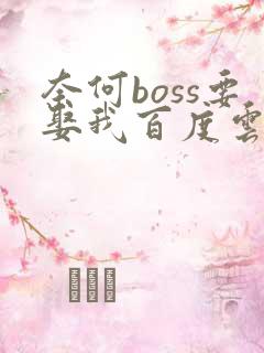 奈何boss要娶我百度云