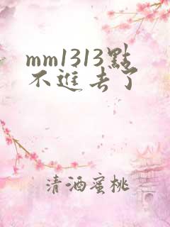 mm1313点不进去了