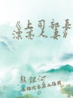 《上司部长出轨漂亮人妻》