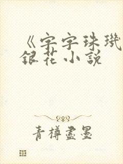 《字字珠玑》金银花小说