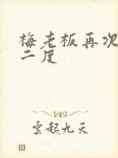 梅老板再次梅开二度