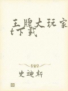 王牌大玩家txt下载