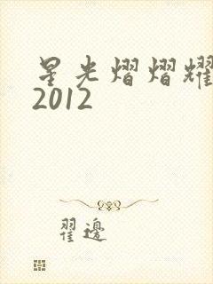 星光熠熠耀保良2012