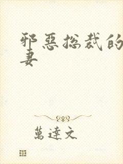 邪恶总裁的娇宠妻