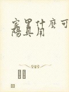 家里什么可以当阳具用