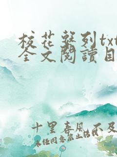 校花系列txt全文阅读目录