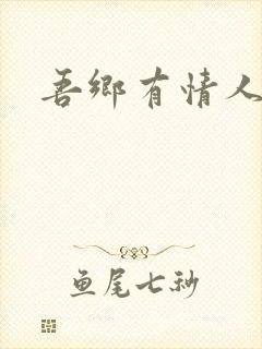 吾乡有情人小说