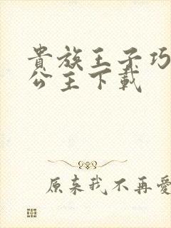 贵族王子巧遇穷公主下载