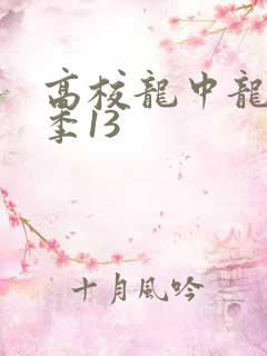 高校龙中龙第二季13