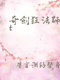 奇剑狂法师txt