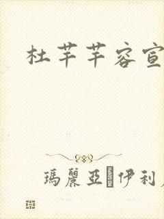 杜芊芊容宣和尚