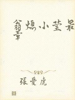 翁熄小莹最新节章