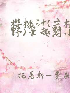 樱桃汁(宋枝江野)笔趣阁小说