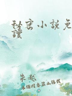 秘密小说免费阅读