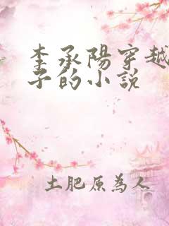 李承阳穿越成皇子的小说