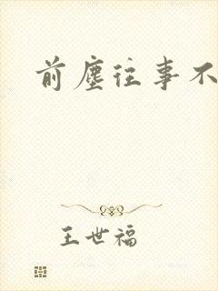 前尘往事不可追