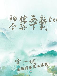 神枪无敌txt全集下载