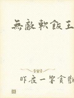 无敌软饭王