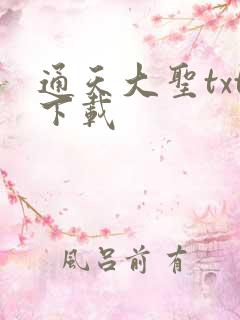 通天大圣txt下载