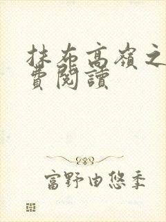 抹布高岭之花免费阅读