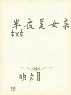 半夜美女来敲门txt