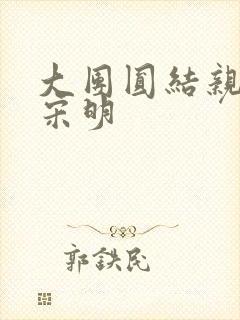 大团圆结亲情会宋明