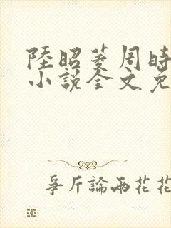 陆昭菱周时阅的小说全文免费阅读