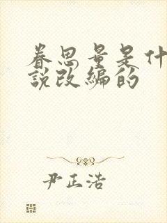 眷思量是什么小说改编的