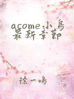 acome小鸟最新章节