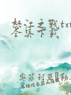 怒江之战txt全集下载