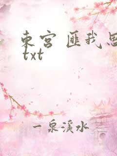 东宫 匪我思存 txt