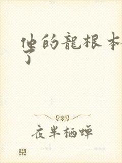 他的龙根本太大了