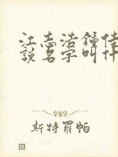 江志浩钟佳薇小说名字叫什么