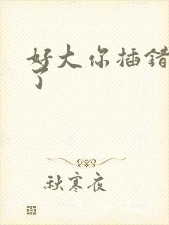 好大你插错地方了