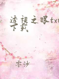 透视之眼txt下载