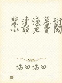 裴清浅慕衍之的小说免费阅读无弹窗