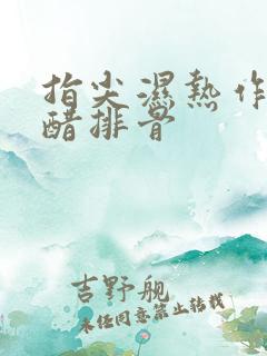 指尖湿热作者糖醋排骨