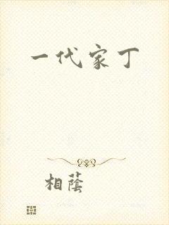 一代家丁