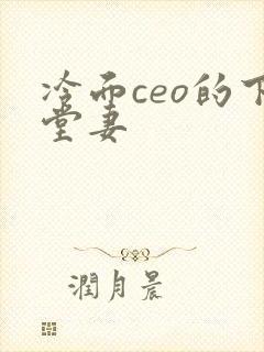 冷面ceo的下堂妻
