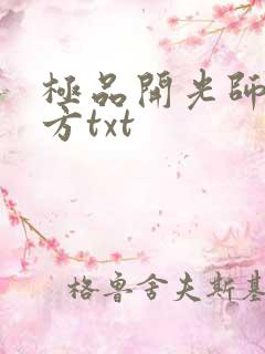 极品开光师李南方txt