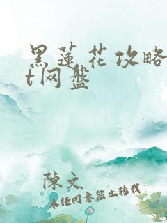 黑莲花攻略txt网盘