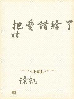 把爱错给了你txt