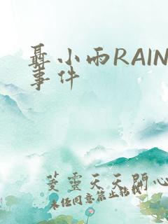 聂小雨RAIN事件