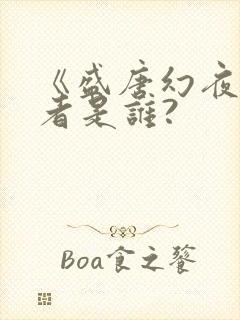 《盛唐幻夜》作者是谁?