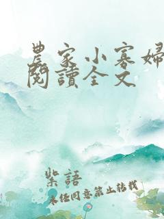 农家小寡妇免费阅读全文