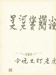 星河灿烂小说全文免费阅读