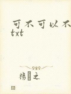 可不可以不嫁人txt