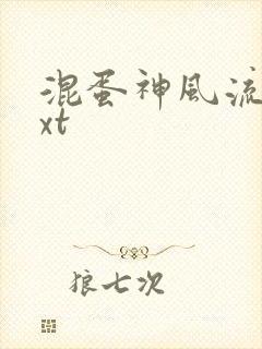 混蛋神风流史txt